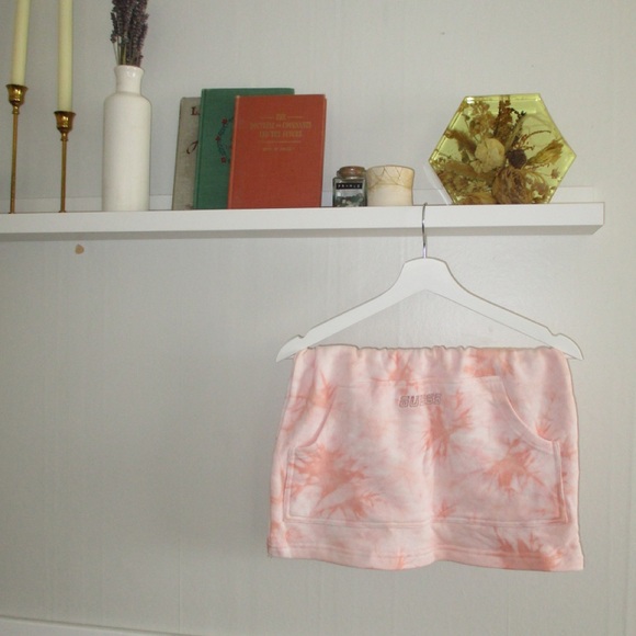 Guess Peach Tie-Dye Mini Skirt - Picture 1 of 2